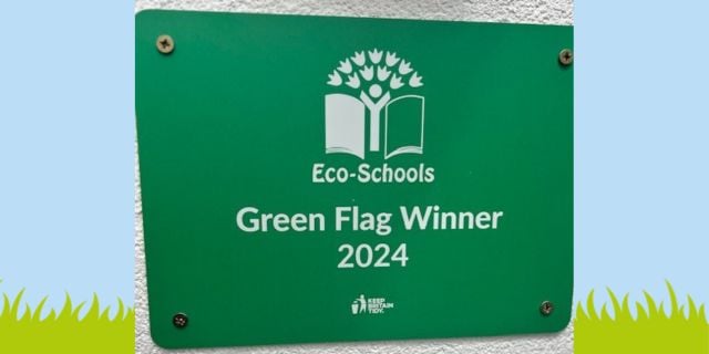 Kiddi Caru Redhill's Eco-Schools Green Flag Award Plaque